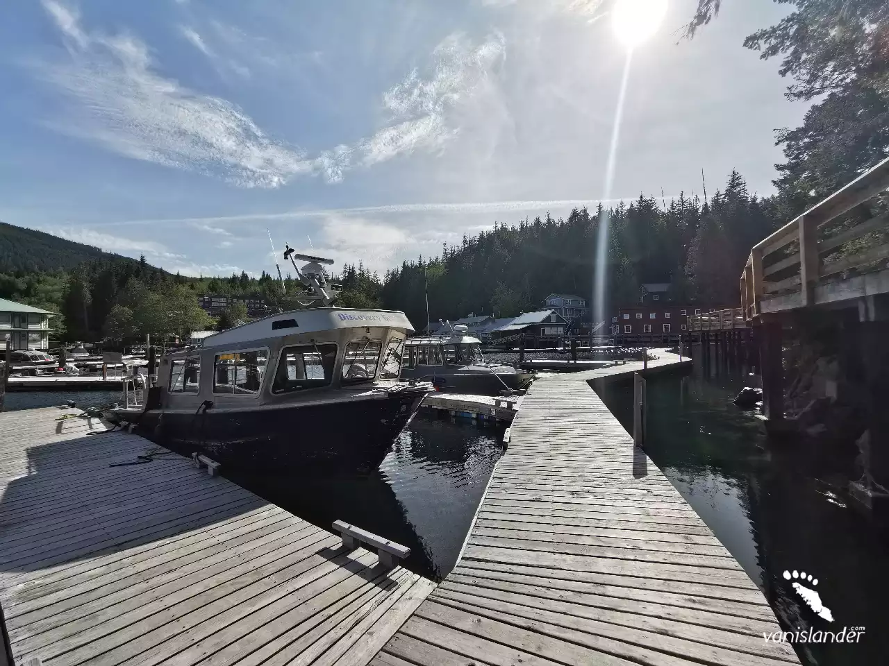 Boats in Telegraph Cove, Vancouver Island